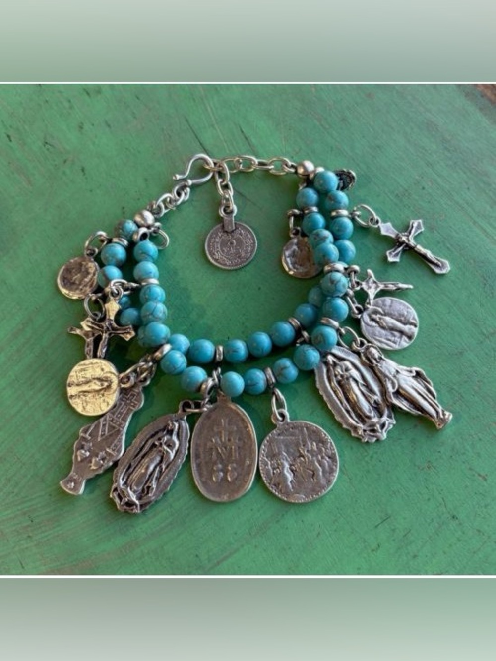 BRAND NEW WITH TAGS Turquoise Sacred Charm Bracelet